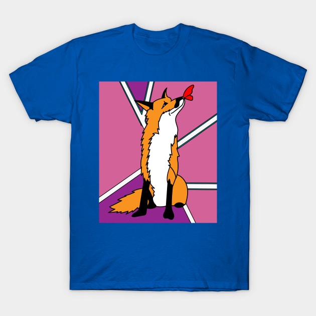 Sweet Retro Vintage Cartoon Fox T-Shirt by flofin